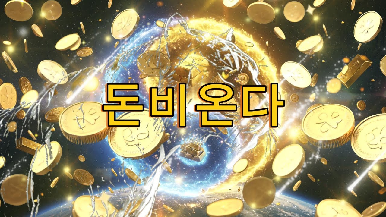 재물운이  금빛 호랑이 기운처럼 금전운 에너지가  폭발합니다 #대박천운