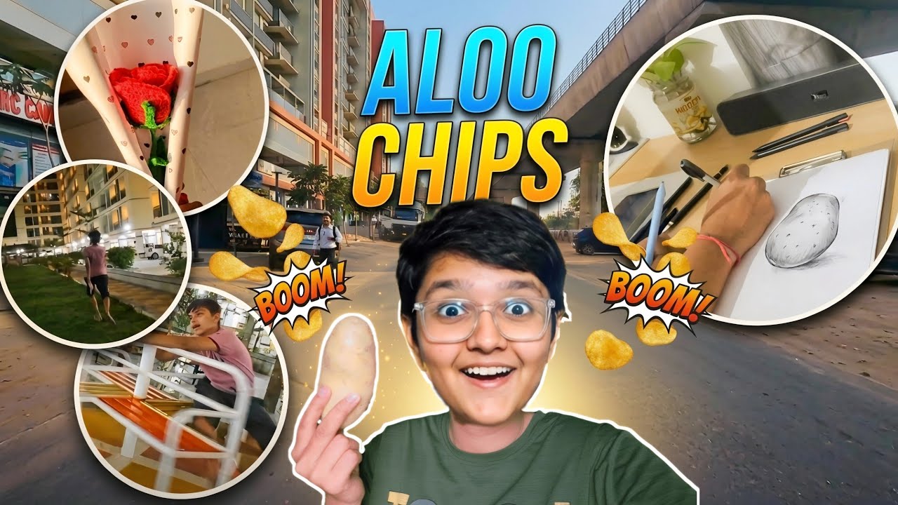 Ghar Pe Banaye Aloo Chips! 🍟hemu Ne Kiya Paglo Jesa Dance! 💃