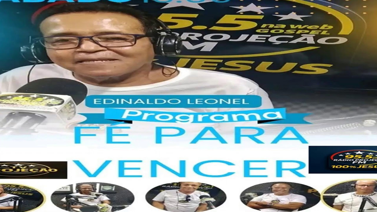 Transmissão ao vivo Projeção na web Deus é fiel 26 Anos 100% jesus 21 02 2026