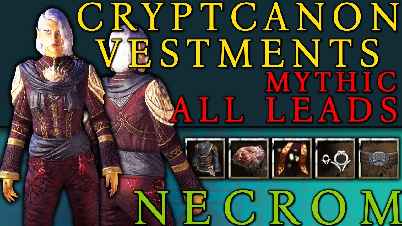Cryptcanon Vestments | All Leads | Mythic Item | Necrom | New Chapter | ESO | 2023