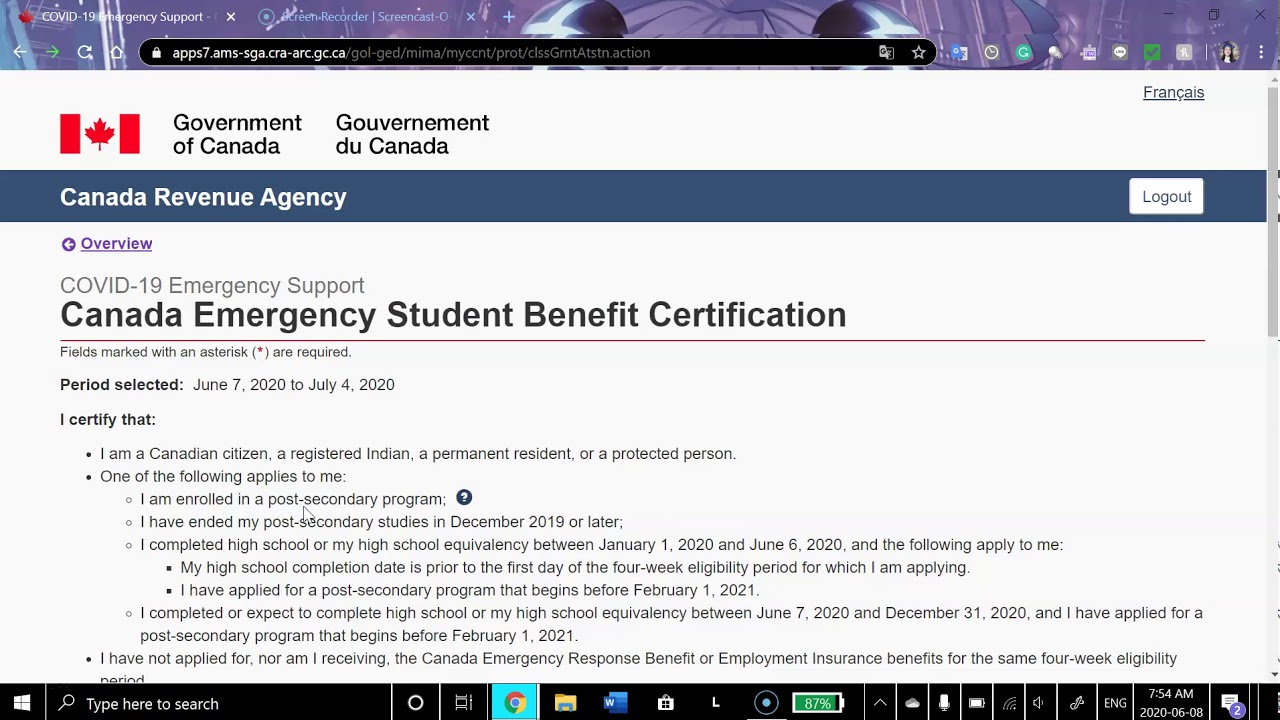 Apply CESB