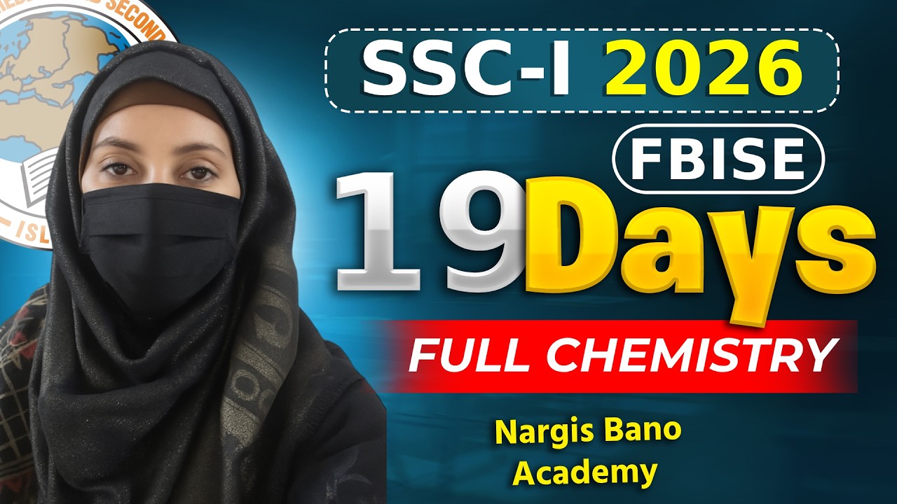 Class 9 Chemistry One Shot | Day 1 Live Crash Course | FBISE SSC-I Chemistry Preparation
