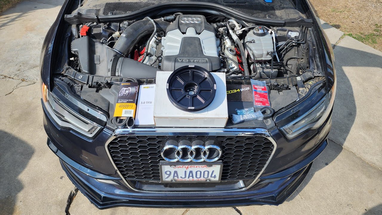 C7 Audi A6 3.0T Project : 034Motorsport 207mm Crank Pulley Installed