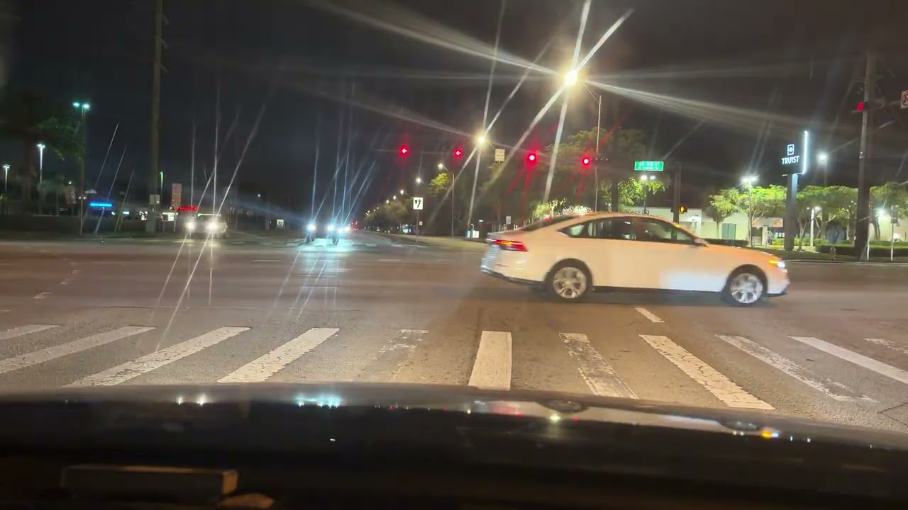 Driving from sw 84 st to sw 117 av at McDonald’s in Kendall, FL area on a cold Friday morning. 