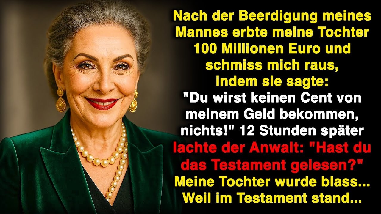 Meine Tochter bekam 100 Millionen Euro und warf mich raus – 12 Stunden später bat sie um Hilfe