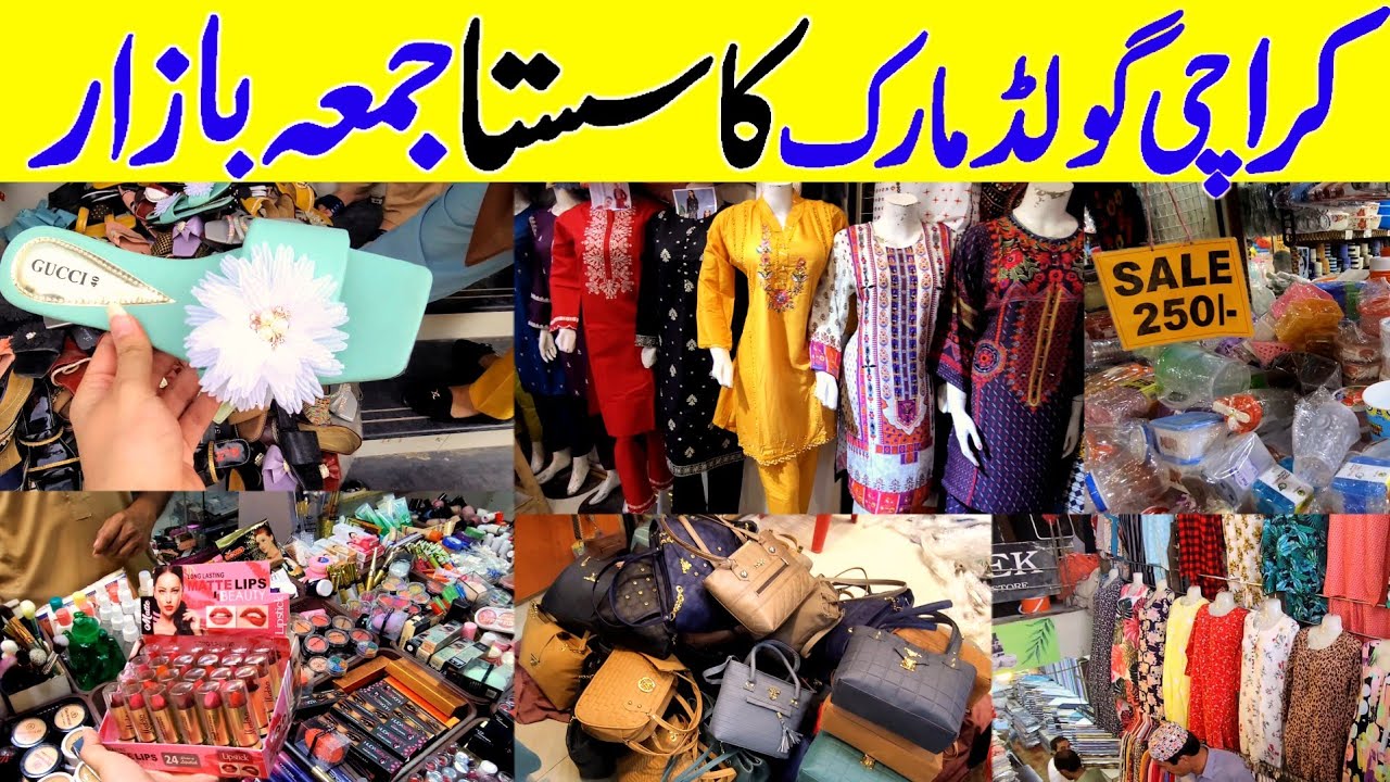 Gold Mark jumma bazar - cheapest heels,bags & fancy suit - Local Shopping