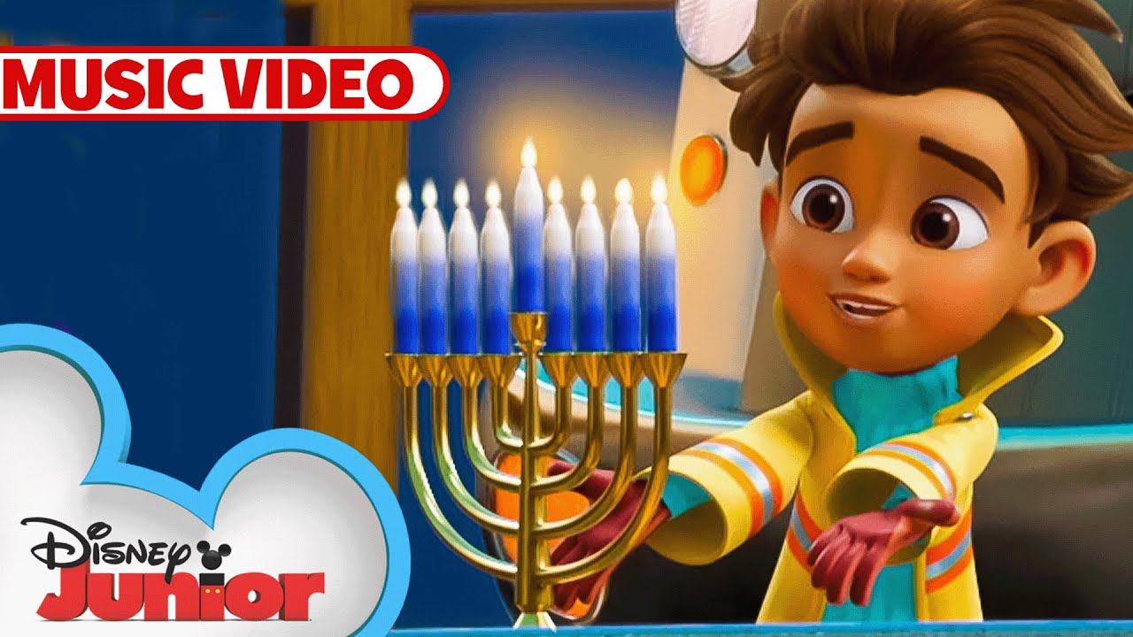 Hanukkah is Here! | Music Video | Firebuds | @disneyjr