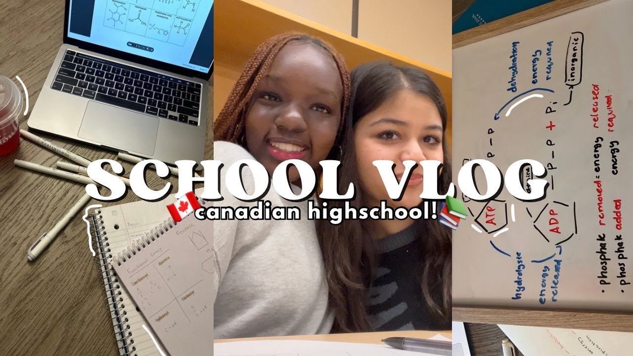 SCHOOL VLOG | HIGHSCHOOL in CANADA 🇨🇦📚