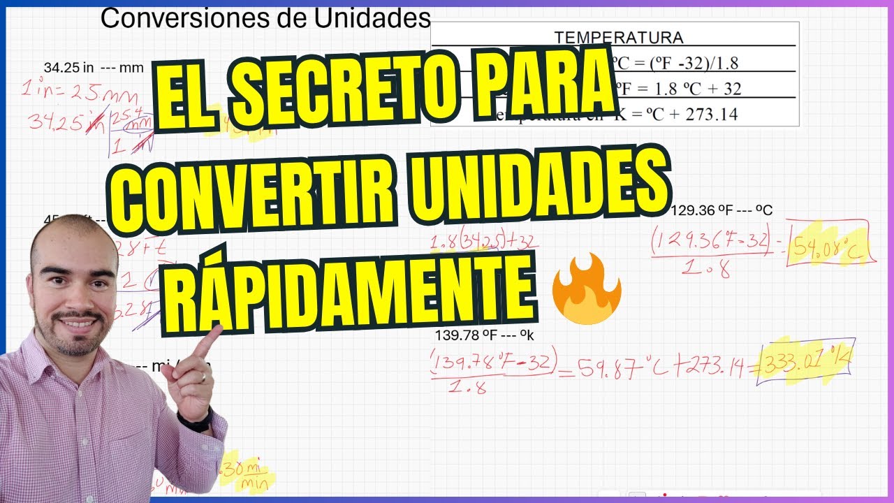 CONVERSIÓN de Unidades FÁCIL | DOMINA el sistema de Unidades!