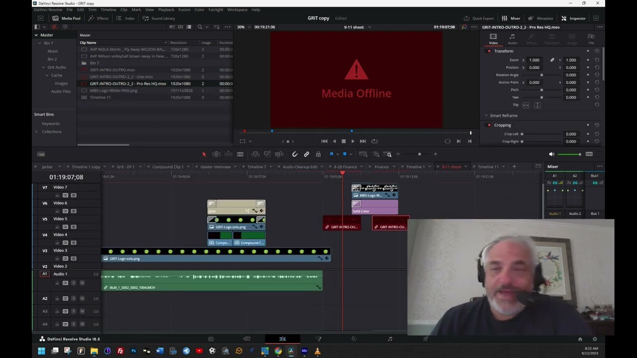 Davinci Resolve 18.5 Bug  - Any Advice -   Media Not Found