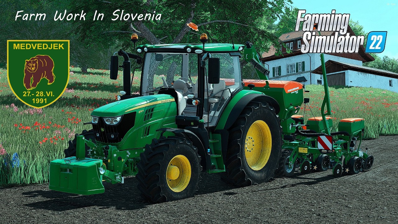 Corn Planting And Forestry Work In Slovenia.