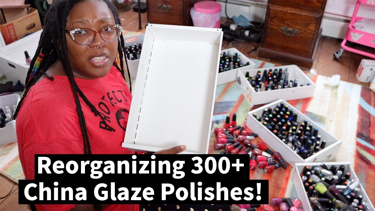 Organizing My Nail Polish Collection PART 1 CHINA GLAZE + mini vlog | Nicole Loves Nails