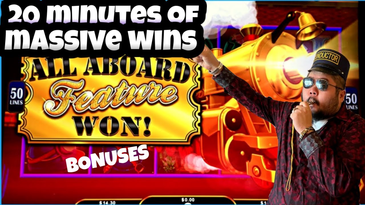 HIGH LIMIT ALL ABOARD $100/SPIN!! WHAT A MASSIVE MONTH FOR TRAINS!! OVER 20 MINUTES OF MASSIVE HITS!