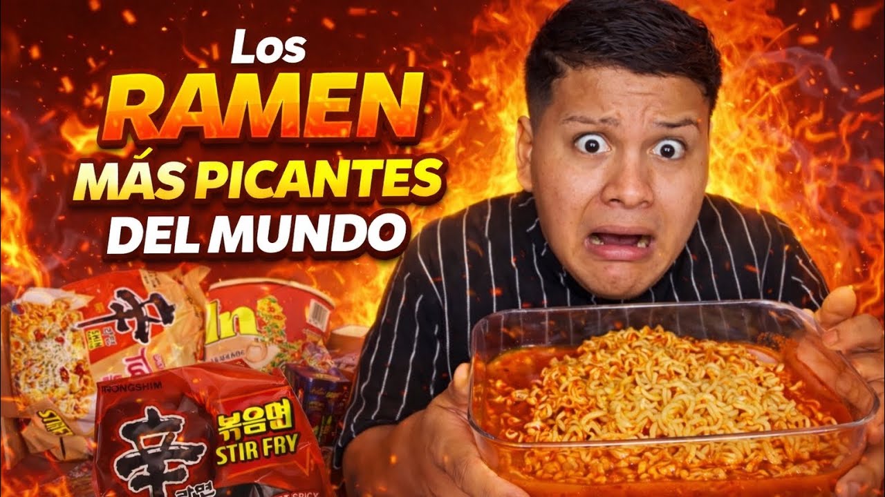 PROBÉ LOS RAMEN MÁS PICANTE DEL MUNDO‼️🍜⚠️