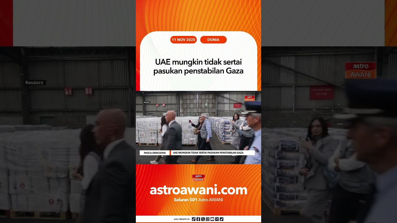 UAE mungkin tidak sertai pasukan penstabilan Gaza