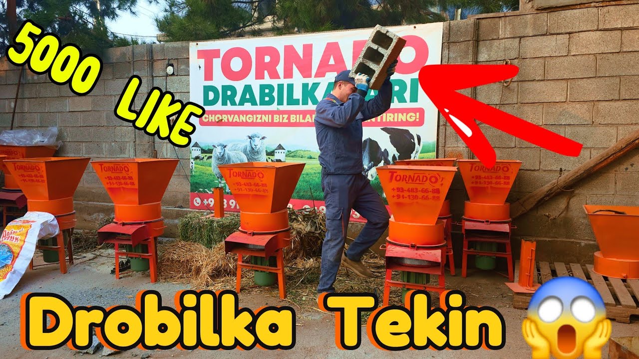 5000_LIKE👍 Drobilka Tekinga 1M_900dan TORNADO Drobilkalari 5-yanvar, 2026