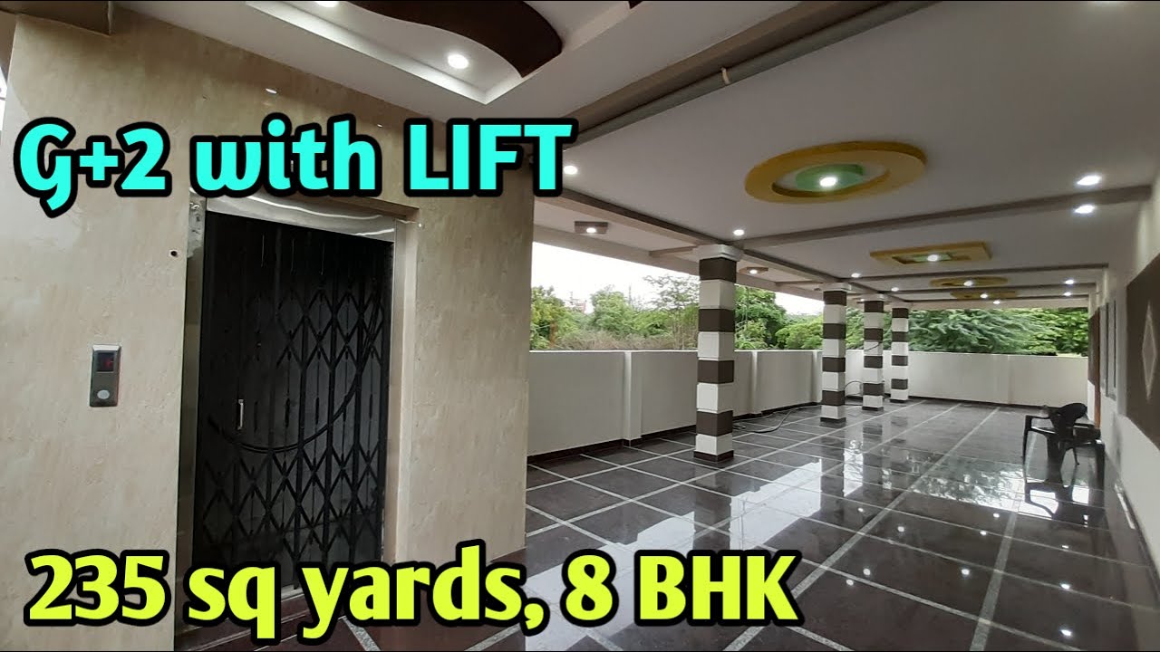 8 BHK | LIFT | New G+2 independent house for sale in Hyderabad | Rental property | Rental income