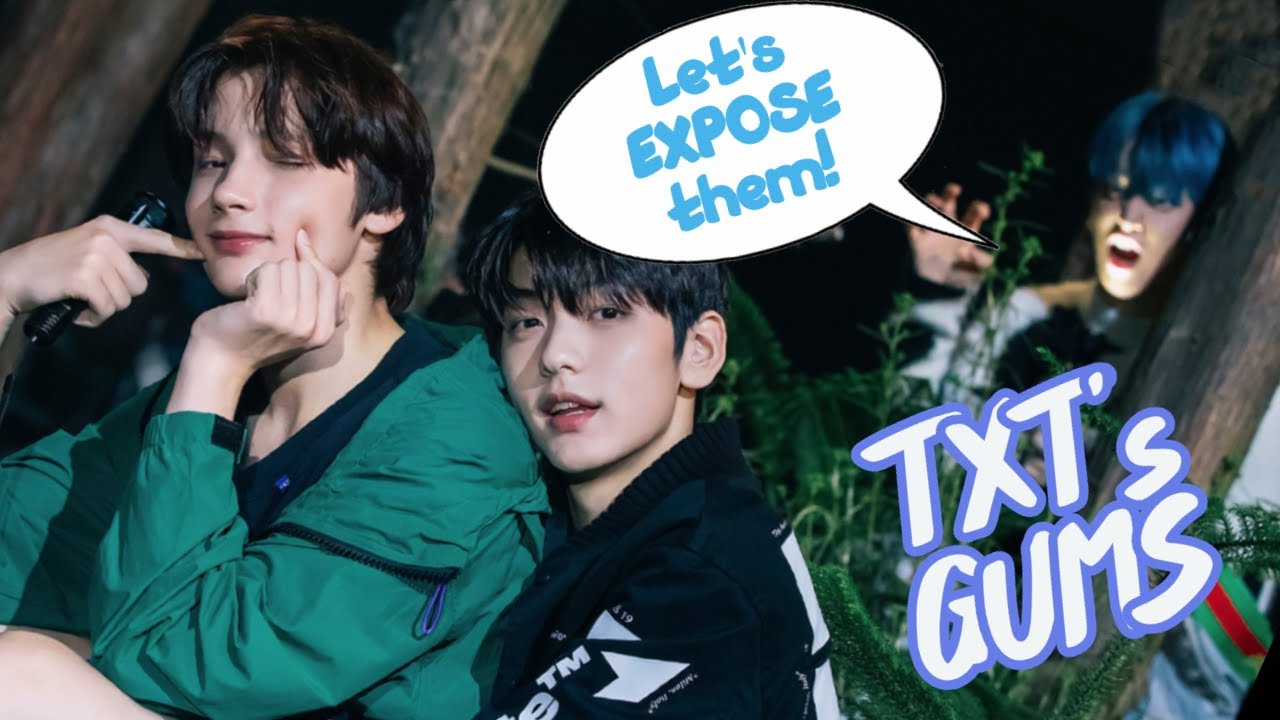 TXT MEMBERS EXPOSING SOOKAI AS GUMS | 껌딱지즈