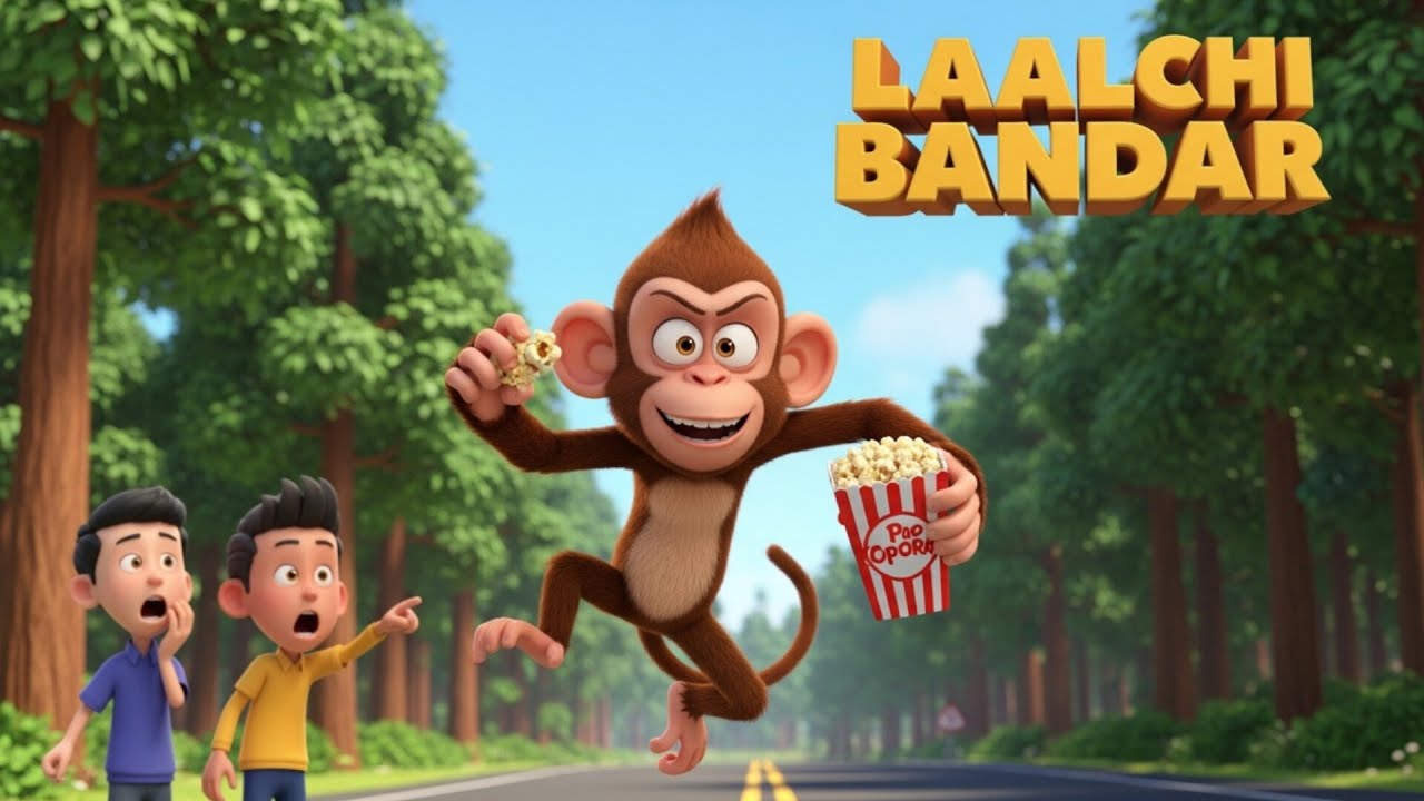 Laalchi Bandar | Moral stories | Hindi kahani | @Delightfull Cartoons