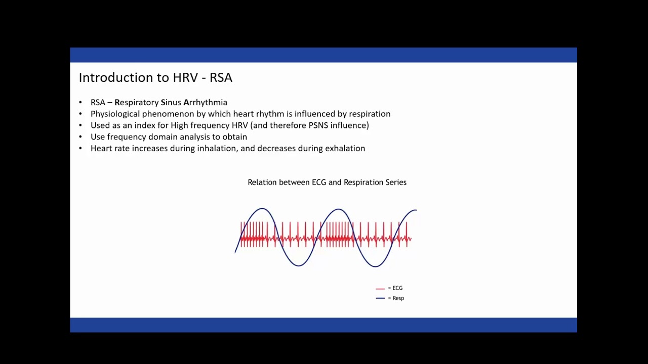 HRV Analysis Software Webinar September 5th 2017
