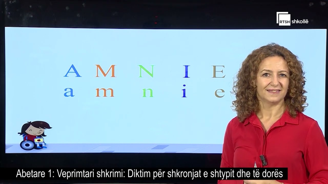 Veprimtari shkrimi: Diktim për shkronjat e shtypit dhe të dorës| Abetare 1
