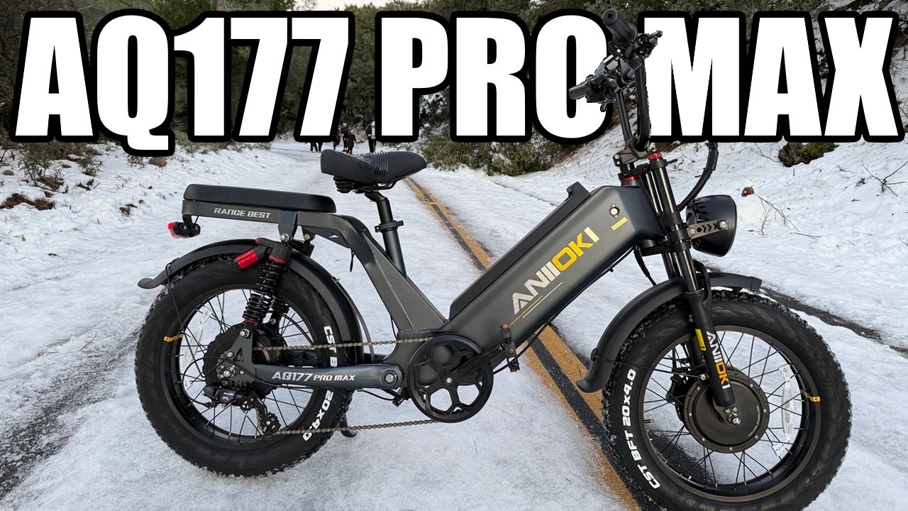 Climbing Mountains With The Aniioki AQ177 Pro Max Dual Motor - This Bike Is Unstoppable!