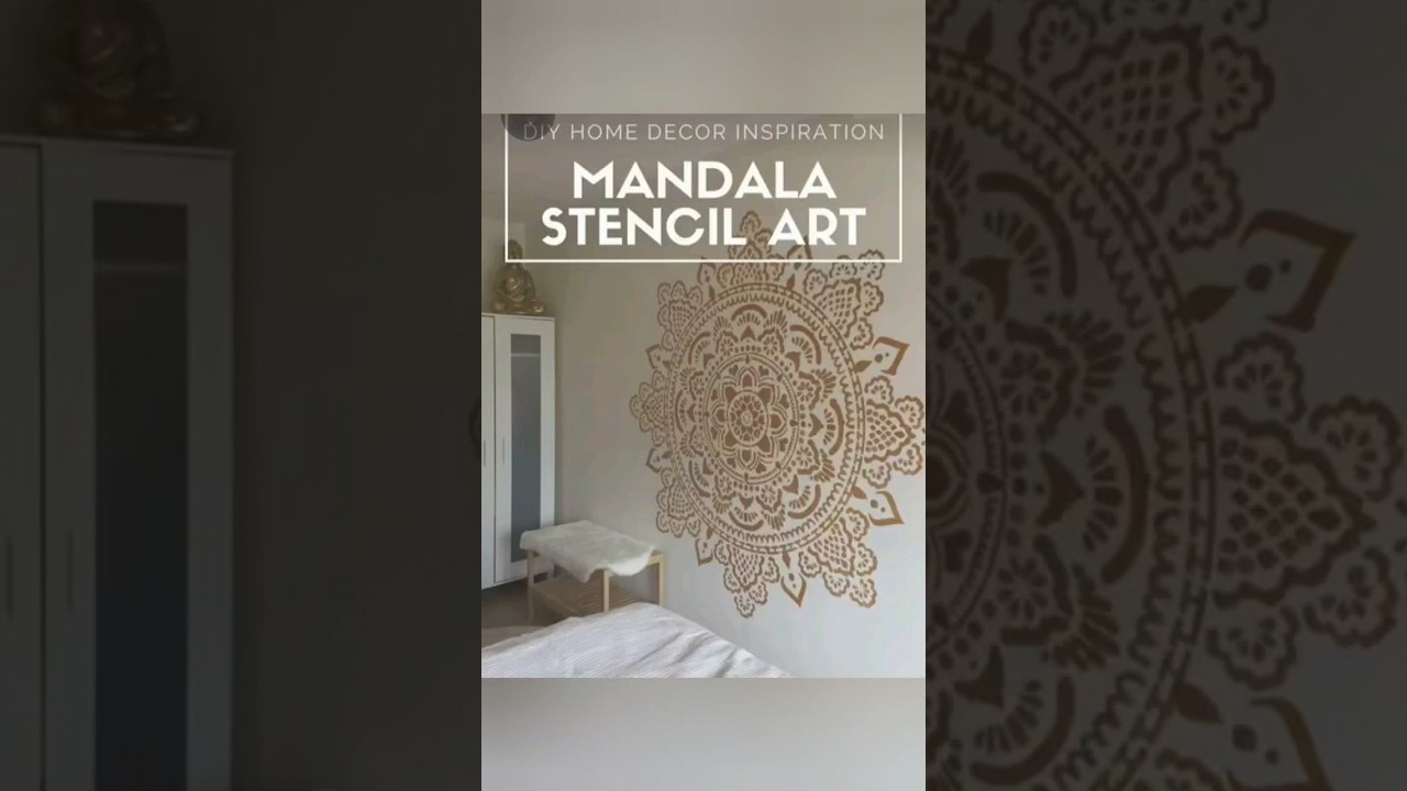 mandala stencil art #shorts #shortsfeed #ytshorts