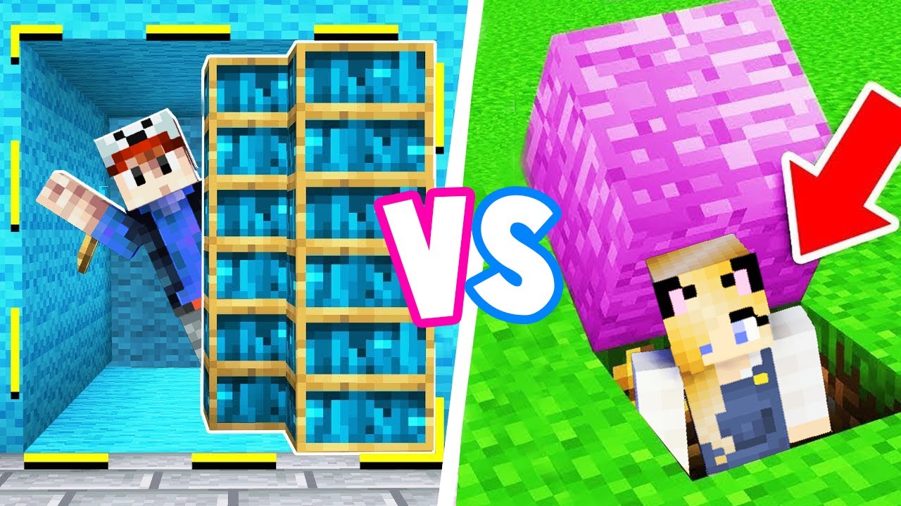 Minecraft - CHŁOPAK vs DZIEWCZYNA Sekretny Pokój Challenge | Vito vs Bella