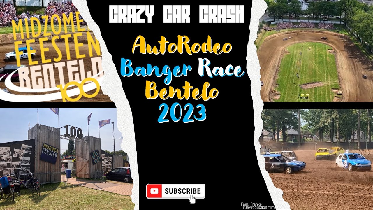Crazy Car Crash Bentelo 2023 Midzomerfeesten autorodeo 🏎️ Bangers Bentelo Samenvatting