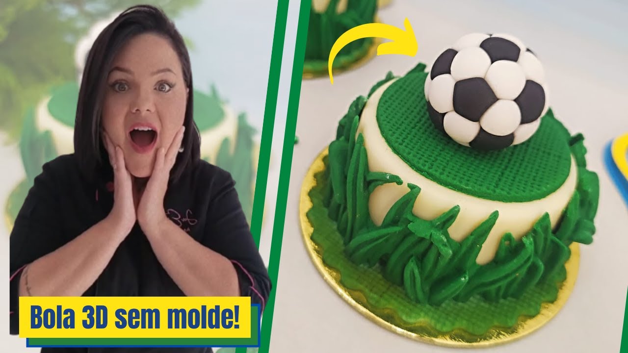 PASSO A PASSO BOLA DE PASTA AMERICANA! | Ideia de doces para a copa! |