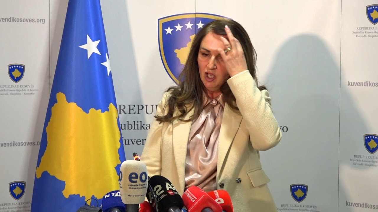 Konferencë për media e shefes së Grupit parlamentar të Vetëvendosjes, Arbërie Nagavci