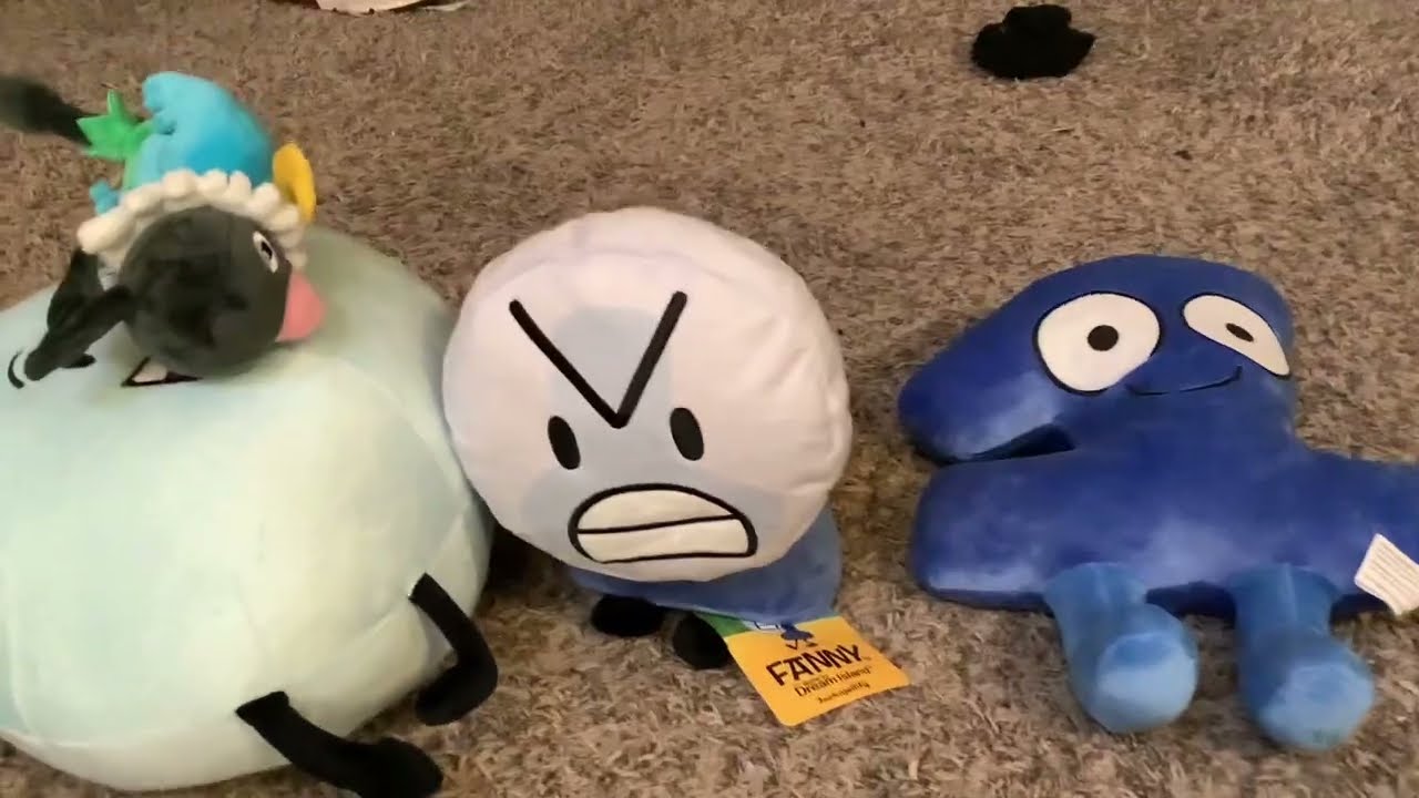BFDI Fanny, One, and Bubble plush reviews