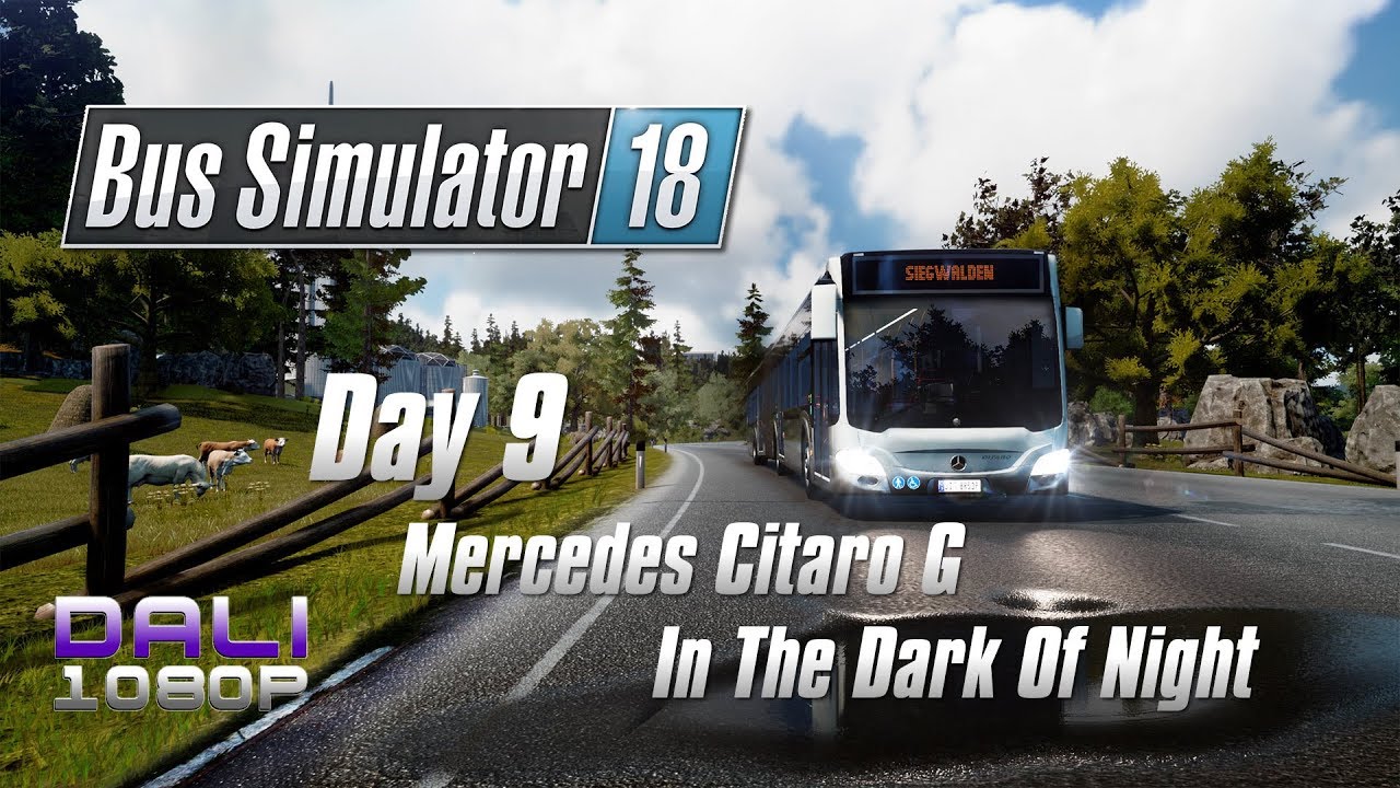 Bus Simulator 18 - Day 9 - Mercedes Citaro G - In The Dark Of Night