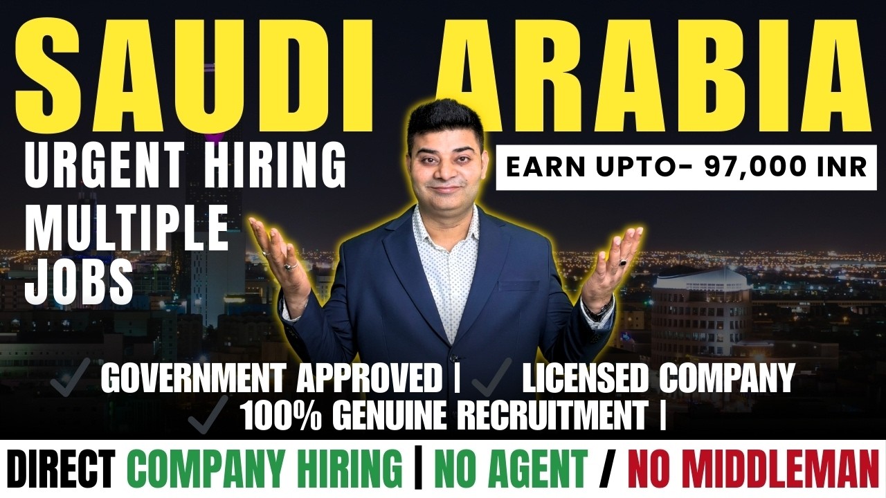 Urgent Hiring for Saudi Arabia 2026 – Engineering, Safety, Catering, Cooks & Hospitality Jobs |