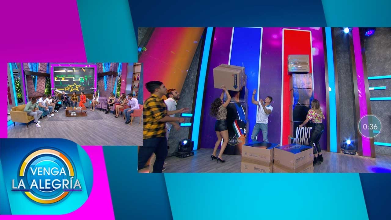 Jugamos a acomodar cajas con Los Destrampados y exparticipantes de Exatlón. | Venga La Alegría