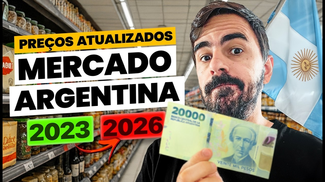 Preços na ARGENTINA 2026: MUDOU MUITO? | FIZ A MESMA COMPRA DE 3 ANOS ATRÁS | Ainda vale?
