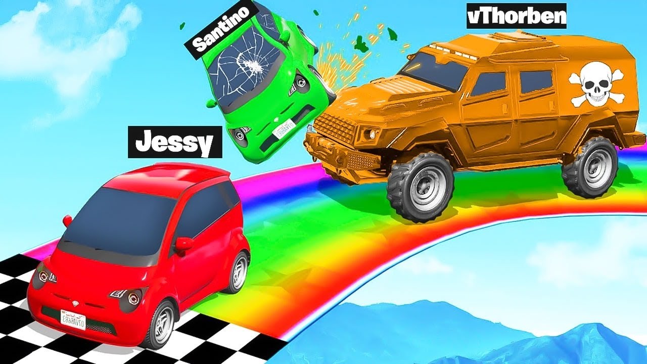F2F Race Op Een Regenboog! (Mega Spannend)
