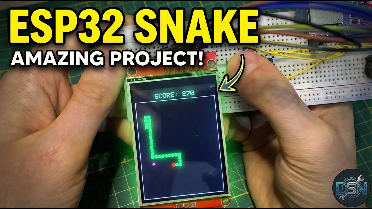ESP32 Snake Game Tutorial - ILI9341 Display & Arduino IDE
