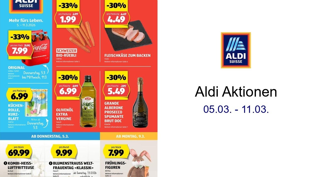 Aldi Aktionen 05.03. - 11.03.