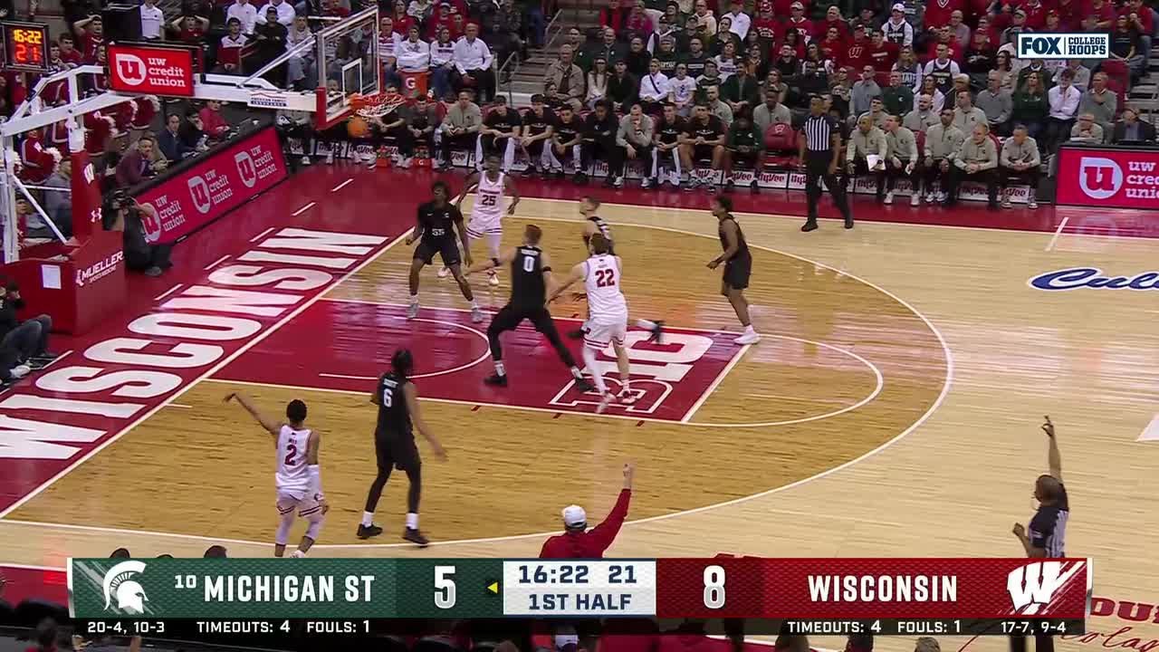 Nick Boyd BURIES THE TREY vs. Michigan State | Wisconsin Basketball