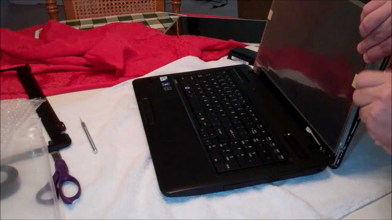 How to Repair or Replace a Broken Laptop Screen on a Toshiba Satellite with Web Cam