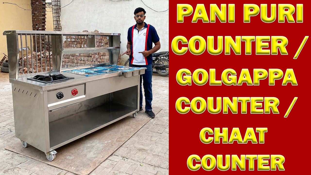 Pani Puri Counter &ndash; Golgappa Counter &ndash; Chaat Counter #panipuricounter #golgappacounter