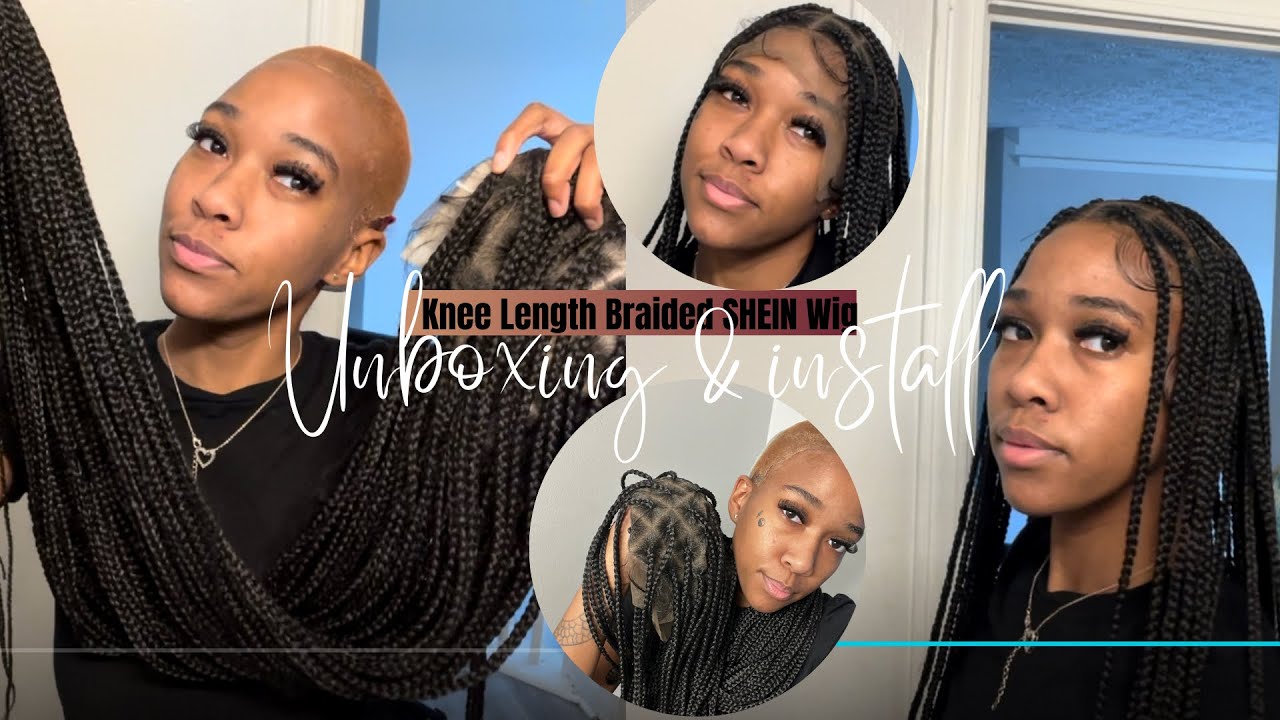SHEIN Knee Length Braided Wig Review and Install
