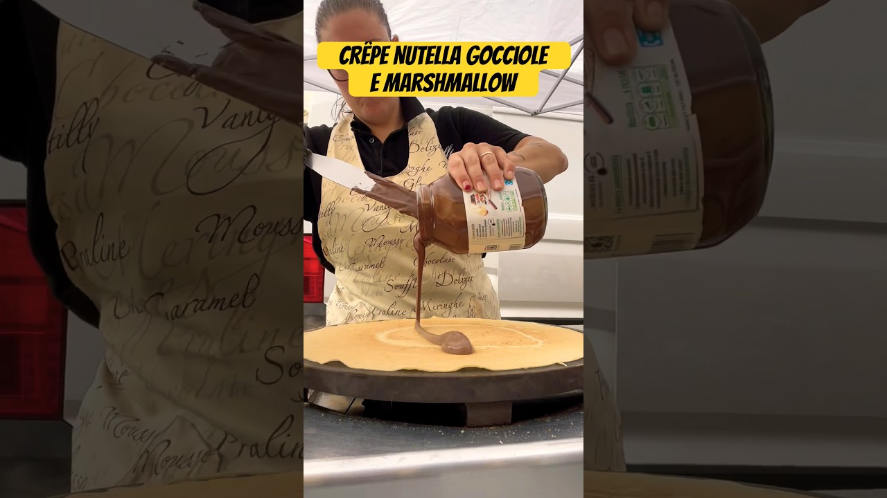 Cr&ecirc;pe Nutella Gocciole e Marshmallow #food #crepes