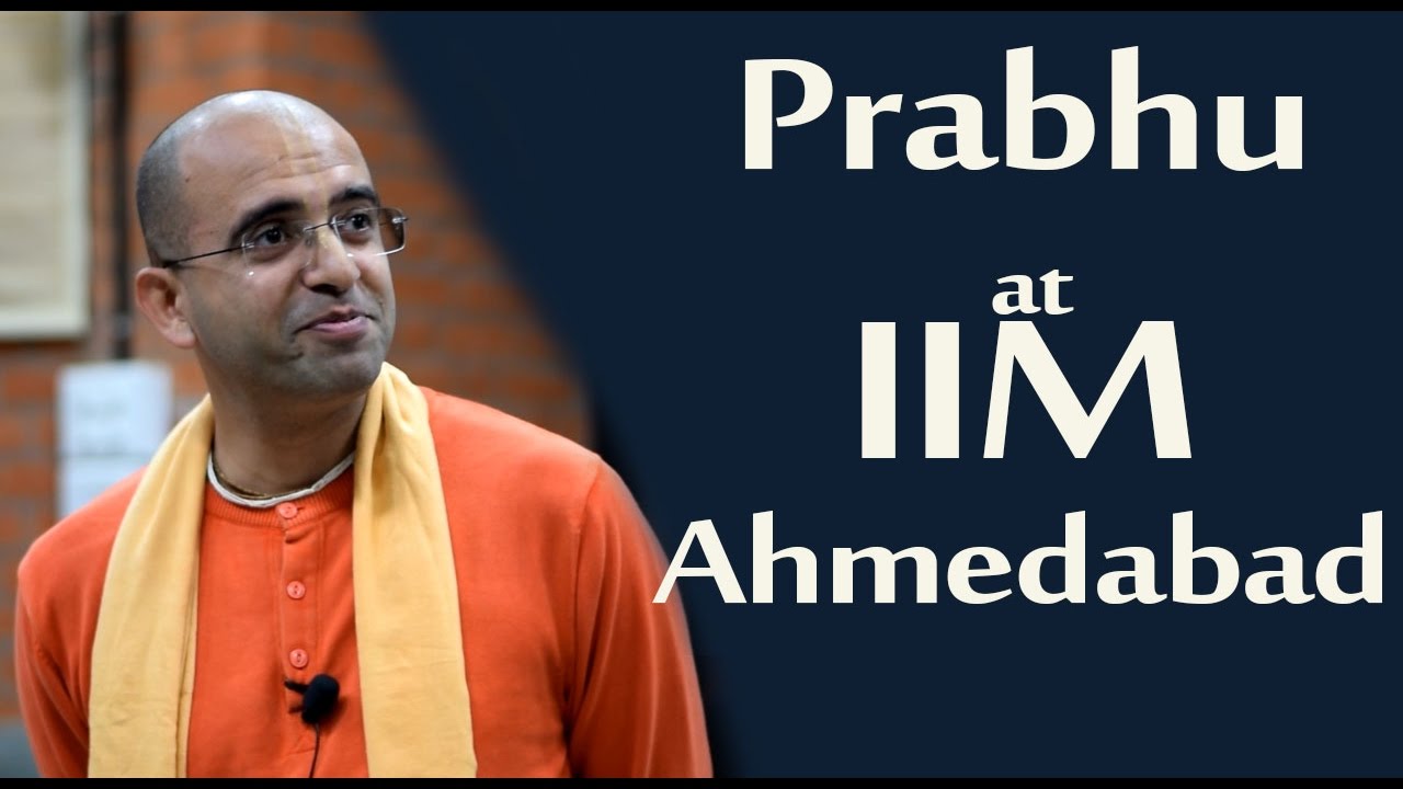 Amogh Lila Prabhu at IIM Ahmedabad(English)