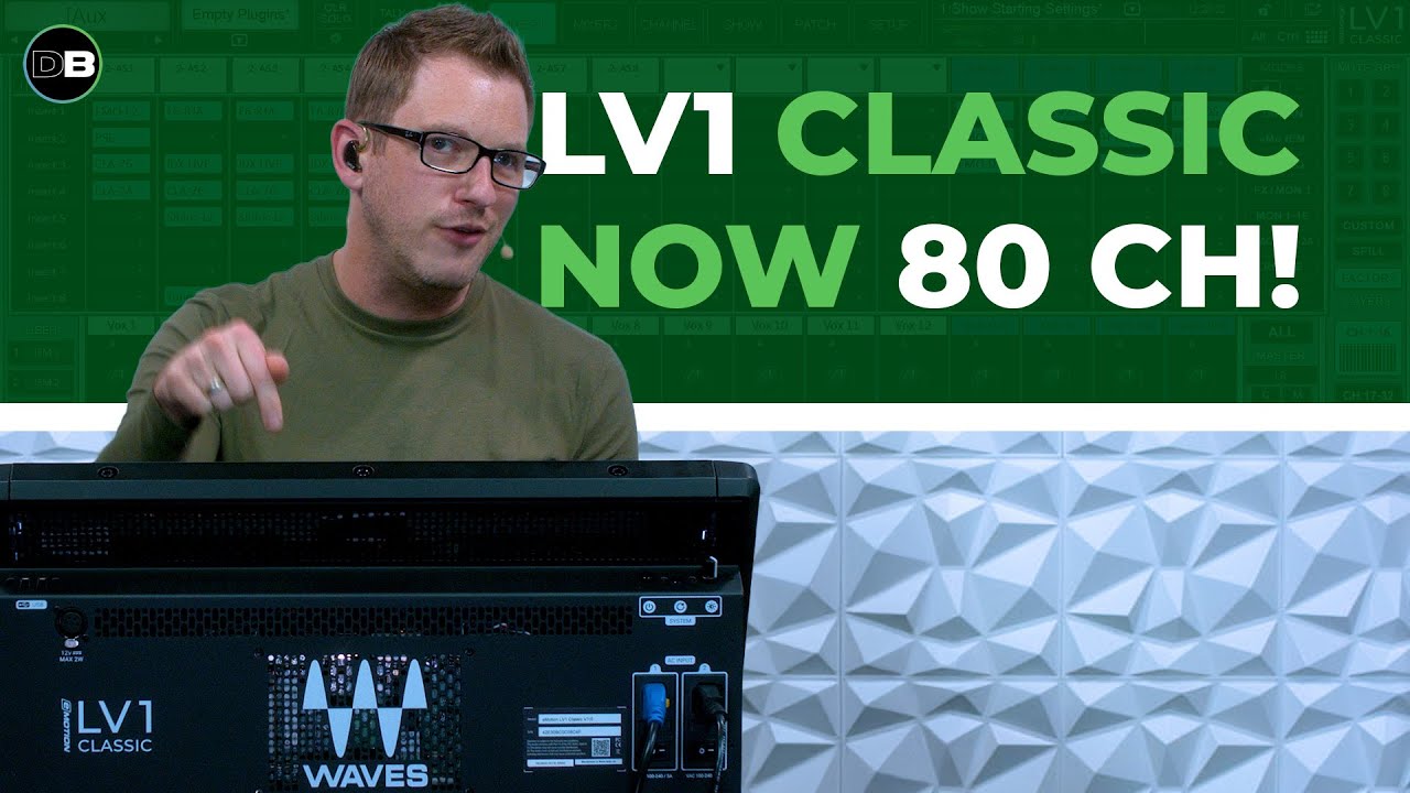 Как расширить возможности вашего Waves LV1 с 64 до 80 каналов (это 160 входов!)