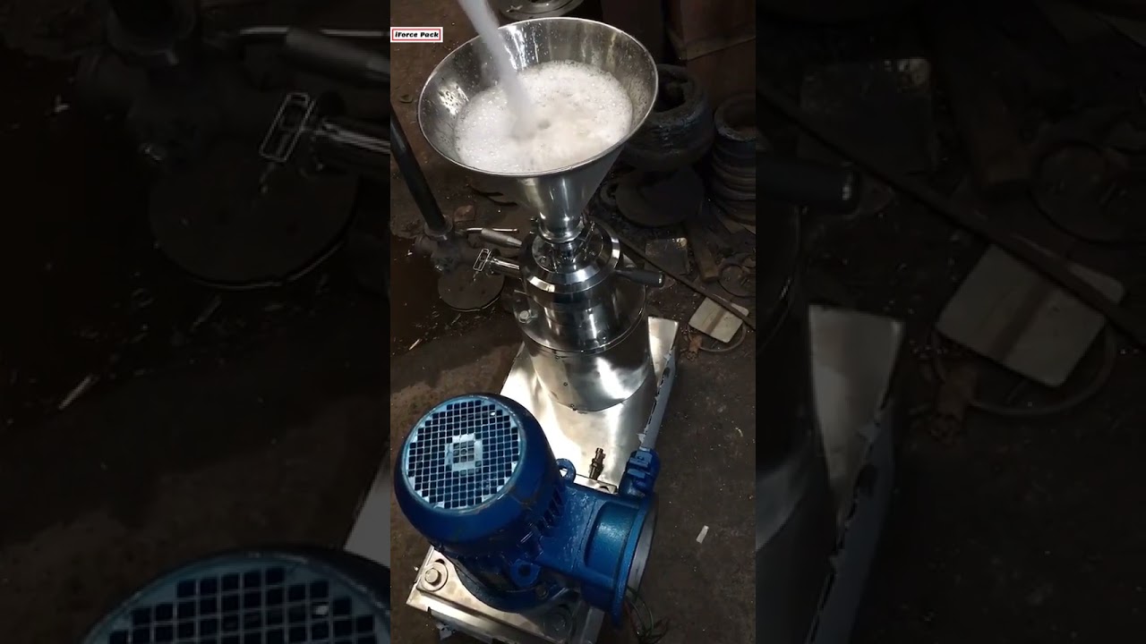 Liquid grinding milling making production machine testing running video