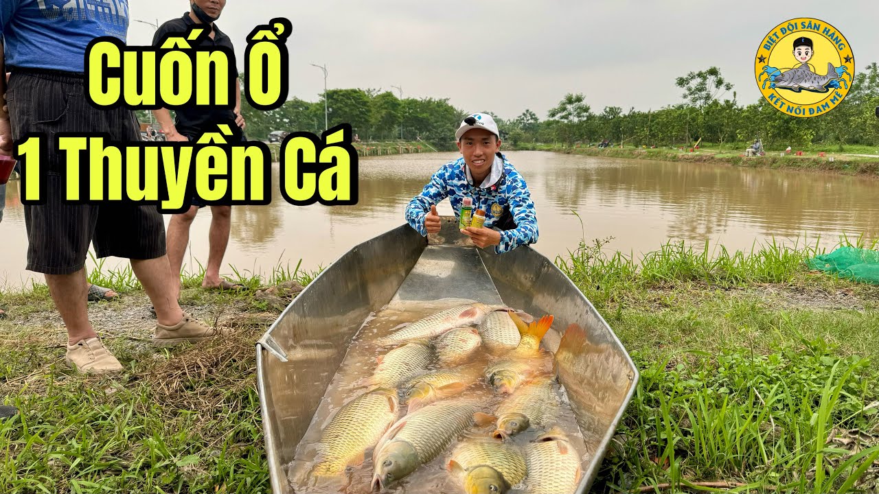 Cuốn Ổ 1 Thuyền Cá bằng Mồi Ủ Ngô Săn Hàng ở Hồ Câu Gia Huy