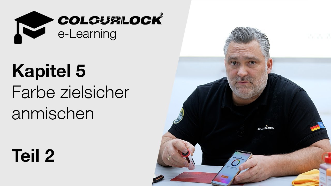 Farbe zielsicher anmischen - Teil 2 [7/22] [Multilingual subtitle] | elearning.lederzentrum.de
