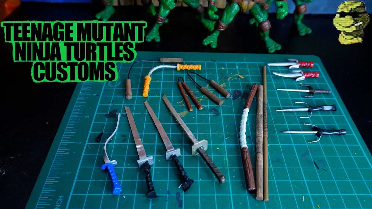 Easy Custom TMNT  Action Figure Weapons